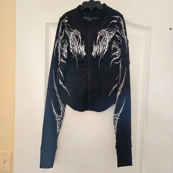 Breathedivinity | Jackets & Coats | Nwt Breathedivinity Zipup Crop